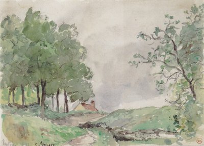 Landscape near Pontoise by Camille Jacob Pissarro
